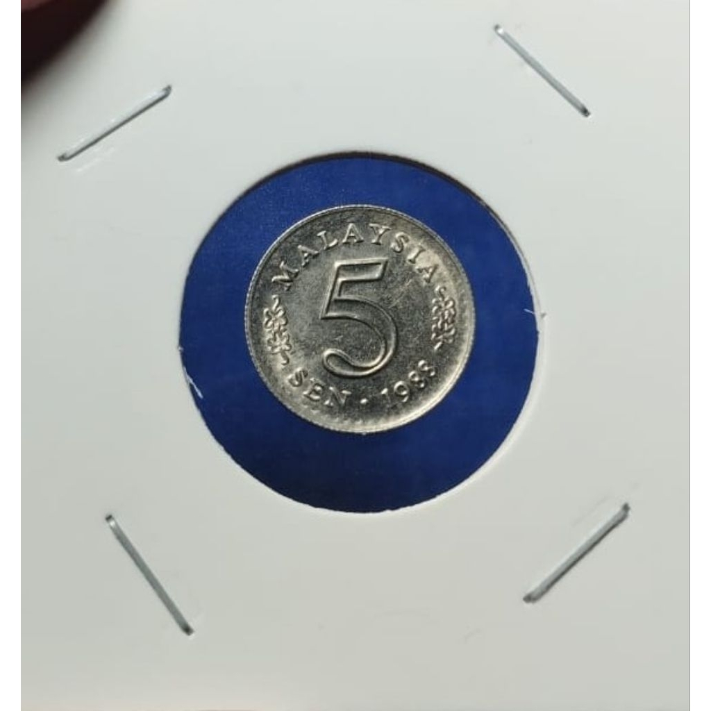 KOIN 5 SEN MALAYSIA SERI PARLEMEN ANEKA TAHUN (SEMI LANGKA)