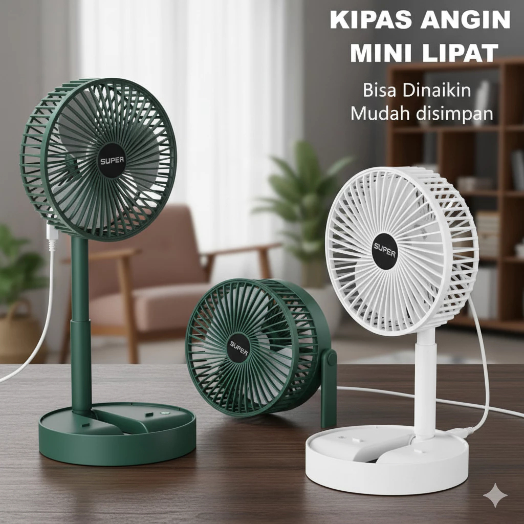 Kipas Angin Lipat Portable Kipas USB Kabel / Kipas Mini USB Fan Portable