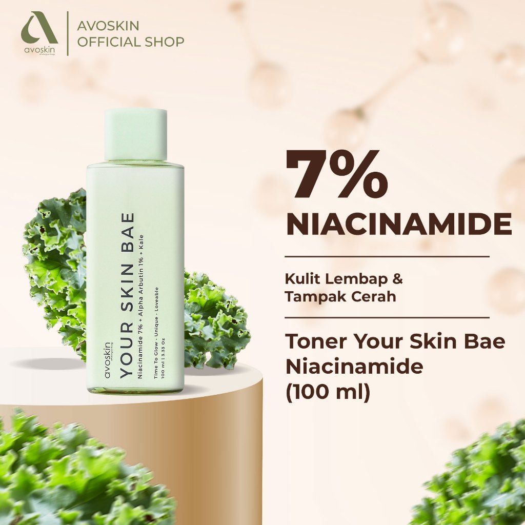 Toner Avoskin Your Skin Bae Niacinamide 100ml-Kulit Lembap & Cerah