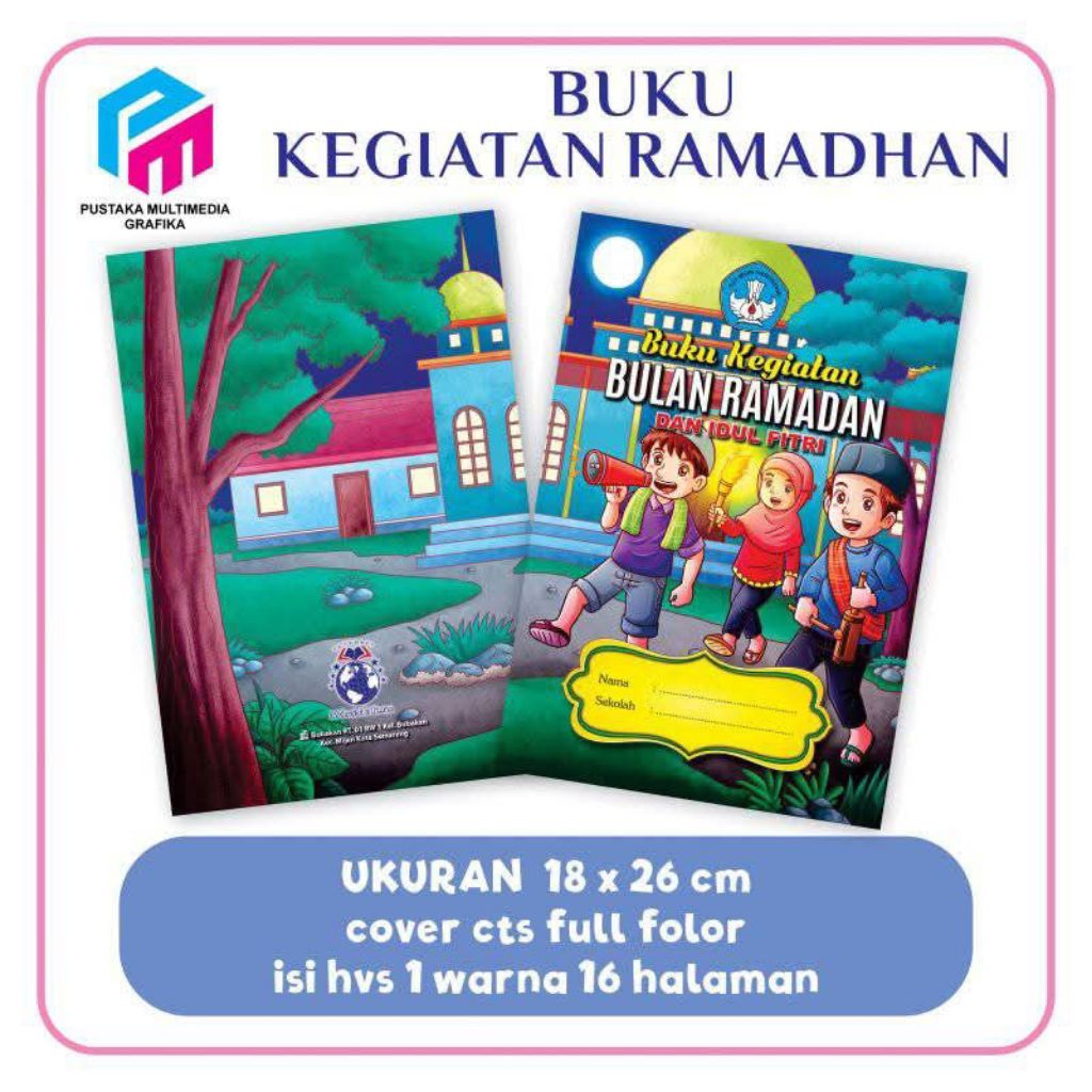 buku agenda kegiatan ramadhan SD