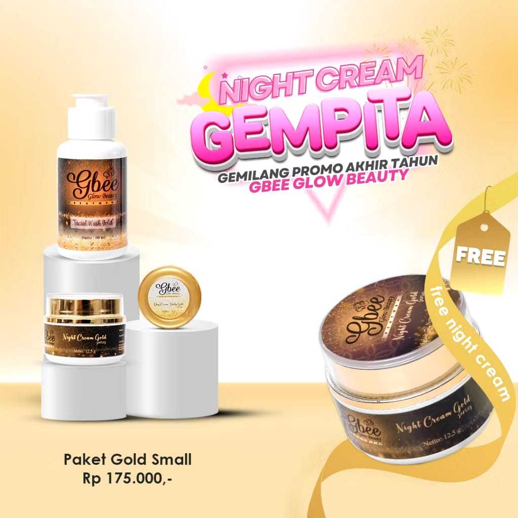 Gbee Glow Beauty Paket Kinclong Gold Small / Paket Skincare Kinclong Gold