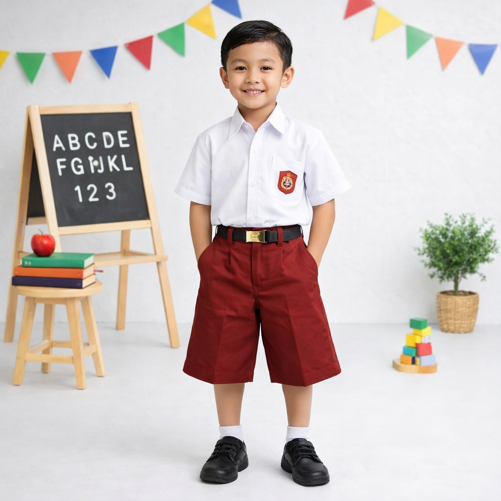 Celana Pendek Laki Laki Seragam Sekolah SD