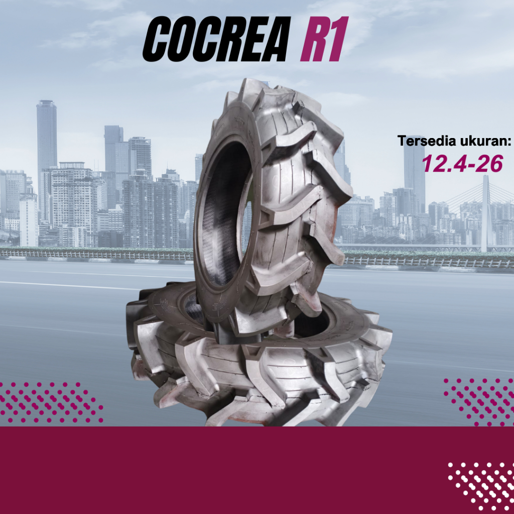 Berlian Ban BAN LUAR COCREA R1 12.4-26 12PR TRAKTOR