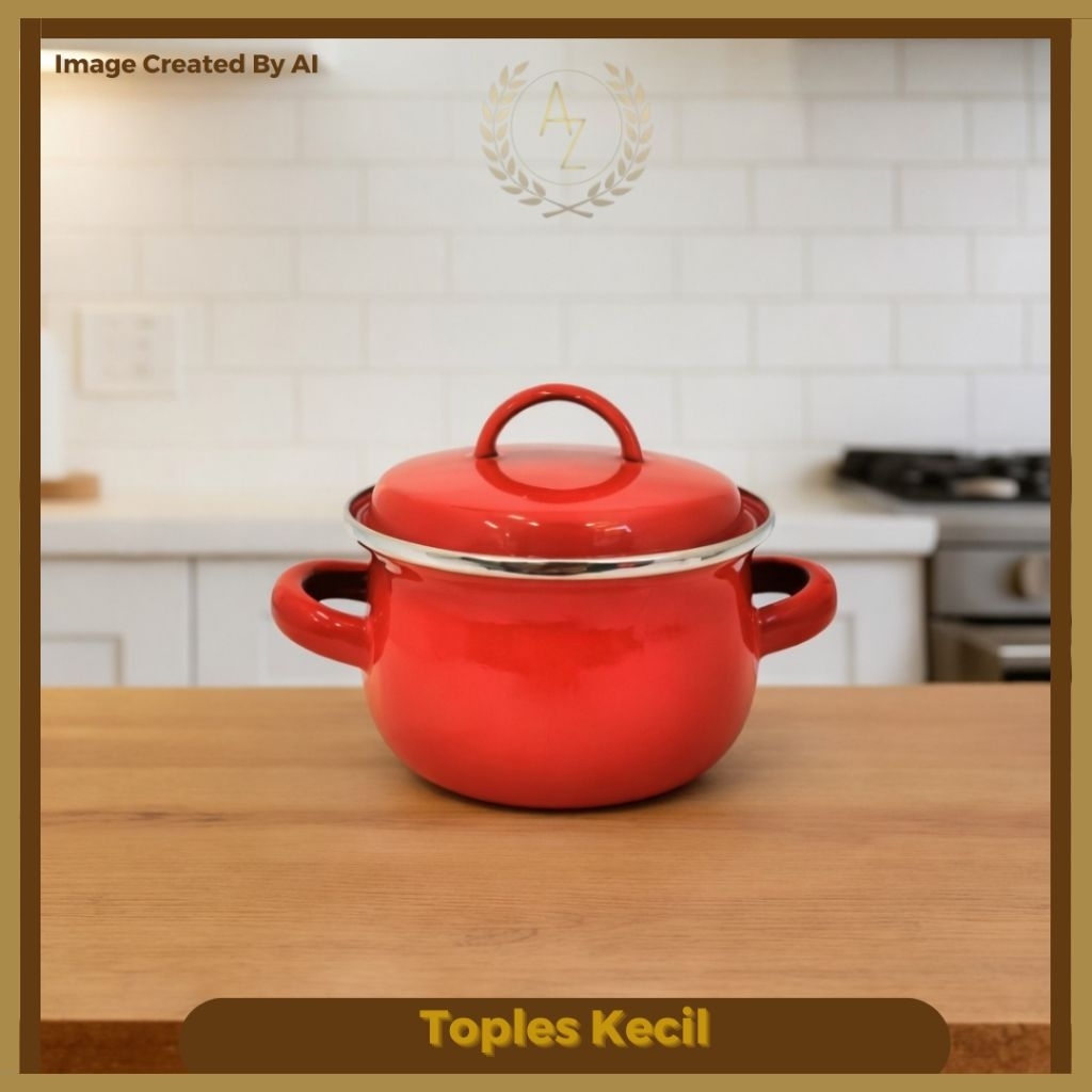 Panci sayur kecil - 1pcs +Tutup dengan 2 ganggang/ panci kecil untuk sayur / panci murah berkualitas