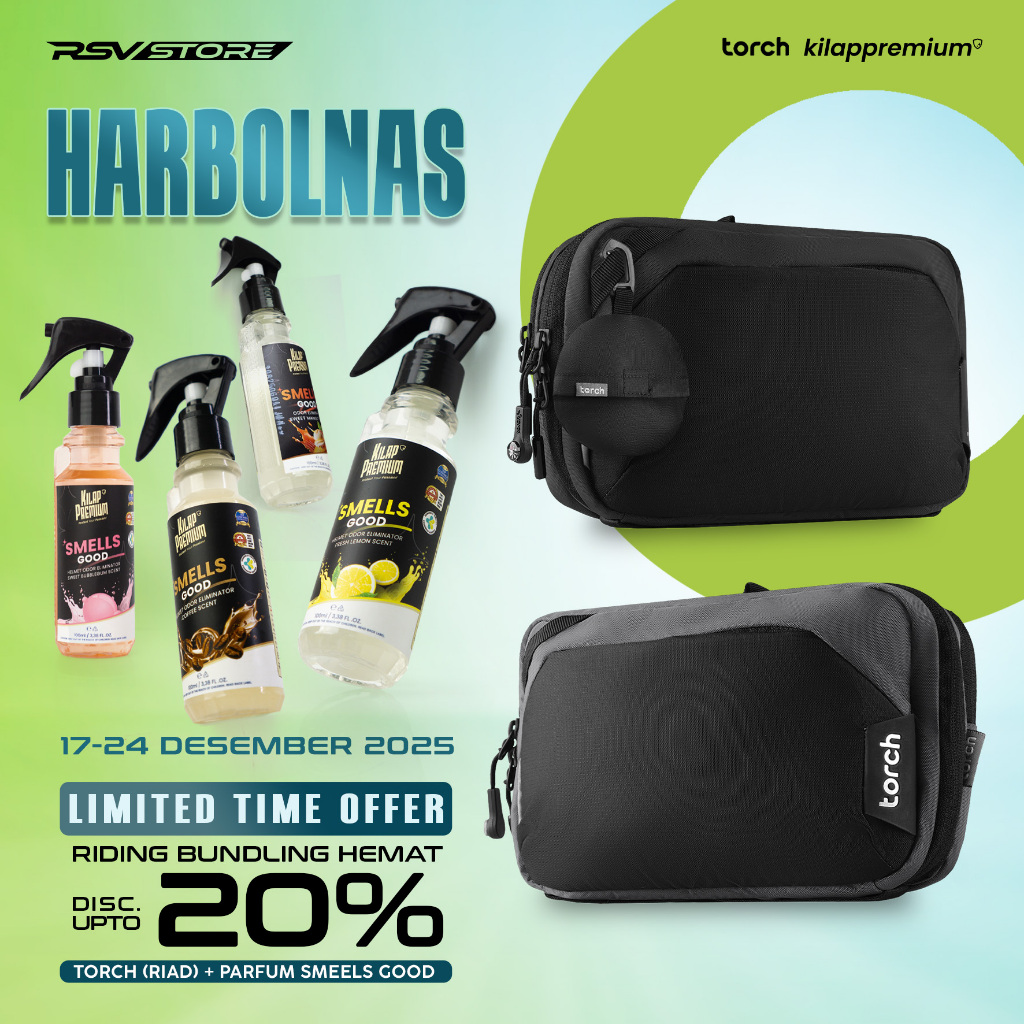 (Bundle) TORCH Riad Sling Bag + Parfum Helm Kilap Premium Smells Good | Tas Selempang Bahu UNISEX