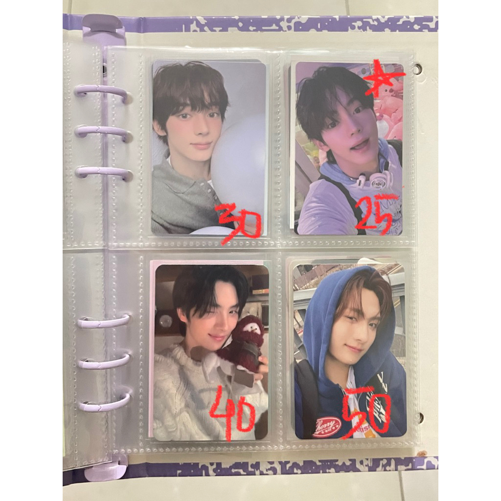 PHOTOCARD TWS YOUNGJAE HANJIN (LAST BELL, TRY WITH US, PLAY HARD) WEB WEVERSE TOWER RECORDS MUKOR MA