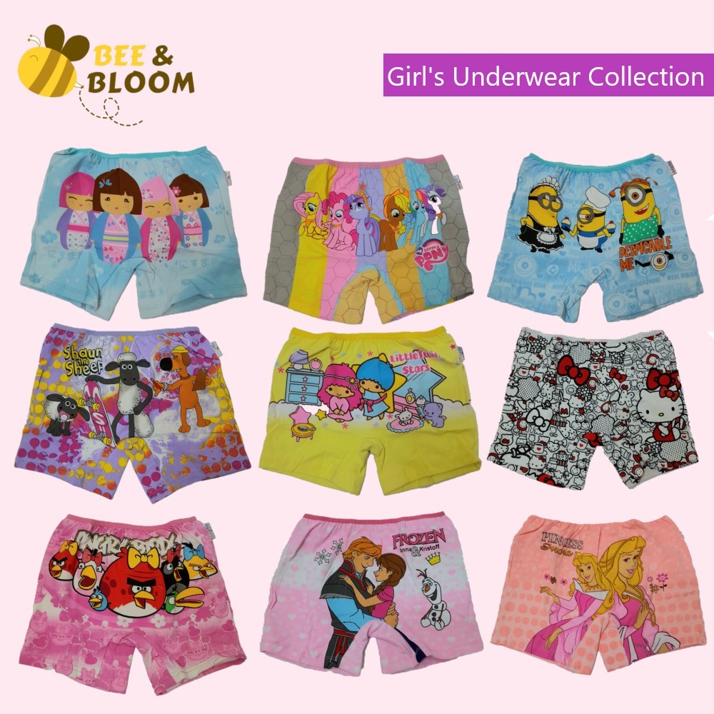 BNB - Jessie & Mike Boxer Anak Perempuan | Celana Dalam Anak Perempuan | Celana Boxer Anak Perempuan