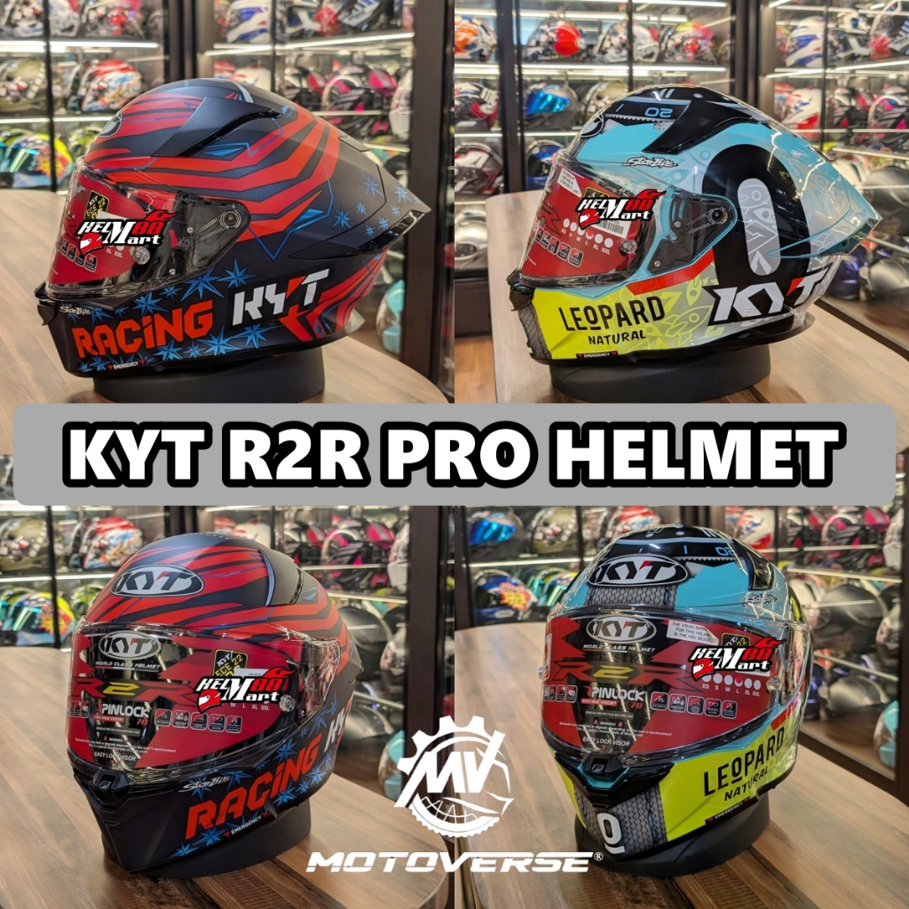 KYT R2R PRO (All Type) Helm Full Face - Helm KYT R2R MotoGP