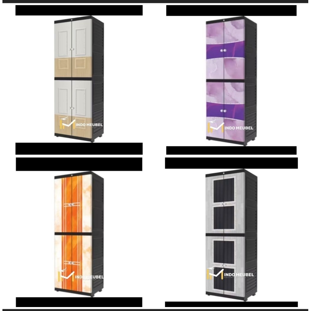 LEMARI PLASTIK PAKAIAN MINIMALIS COCOK UNTUK ANAK KOST NEW MODERN