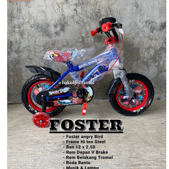 Sepeda Anak cowok bmx ring 12 Foster 5506-5-6-9 | Sepeda BMX foster 5506-5-6-9 ukuran 12 inch | Sepe