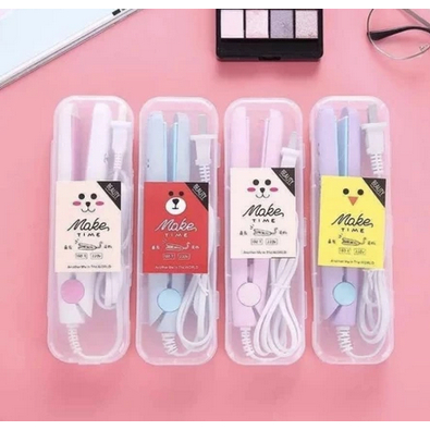 Catok Mini Karakter Catok Rambut 2in1 Pelurus Keriting Rambut 2 in 1