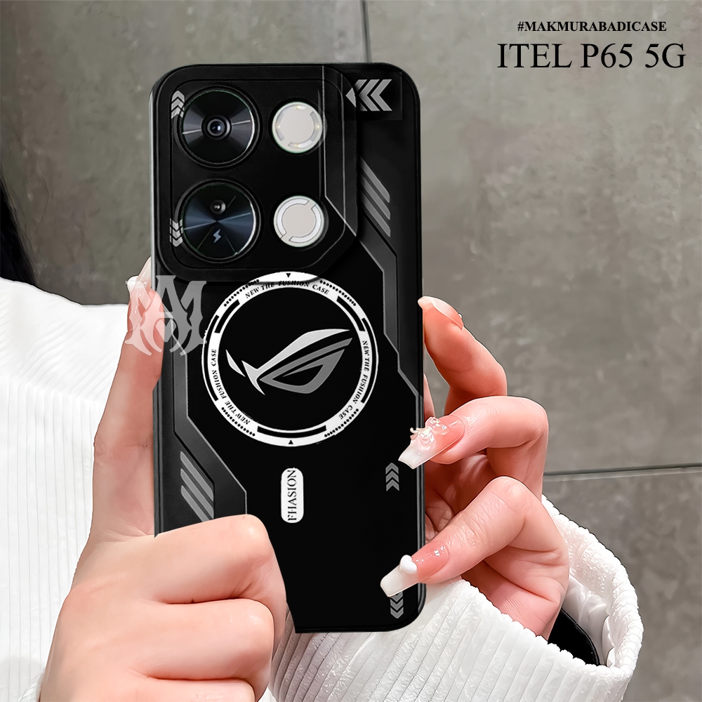 Case Compatible ITEL P65 - Fashion Case Aksesoris Hp Cassing Handphone Murah Silikon Tpu Motif Rog M