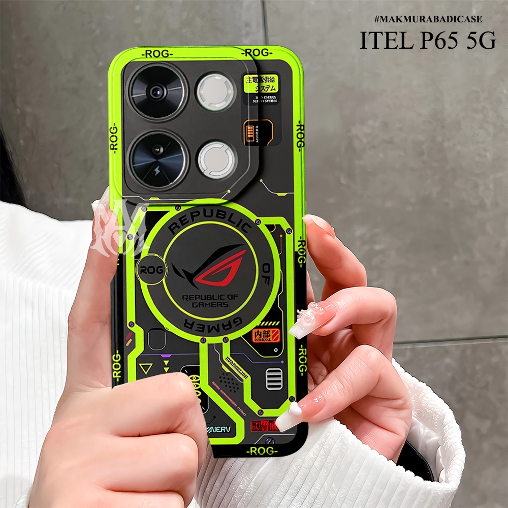 Case Compatible ITEL P65 - Fashion Case Aksesoris Hp Cassing Handphone Murah Silikon Tpu Motif Rog