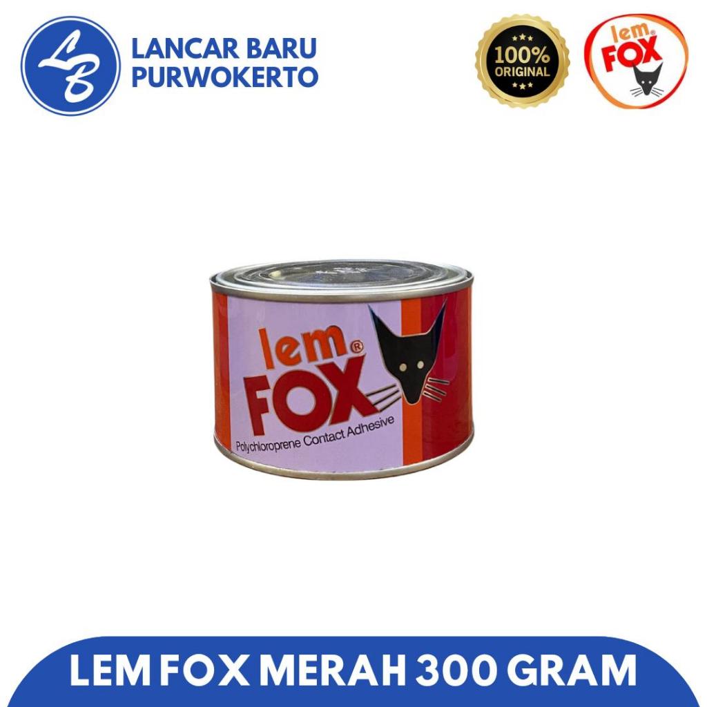 LEM FOX MERAH 300 GRAM - LEM VINYL, KAYU, BUSA (LEM KUNING)