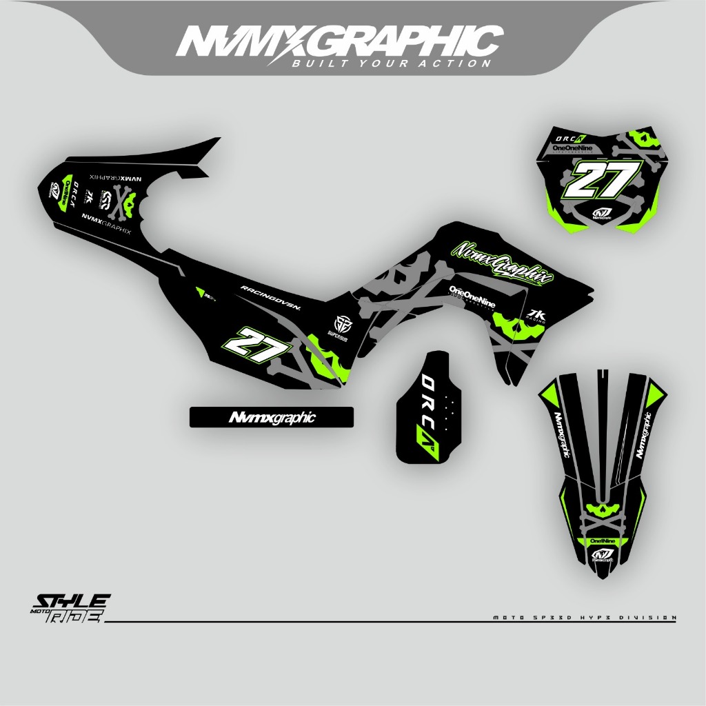Custom Decal CRF 150 / CRF 250 – Pilih Desain Sesukamu