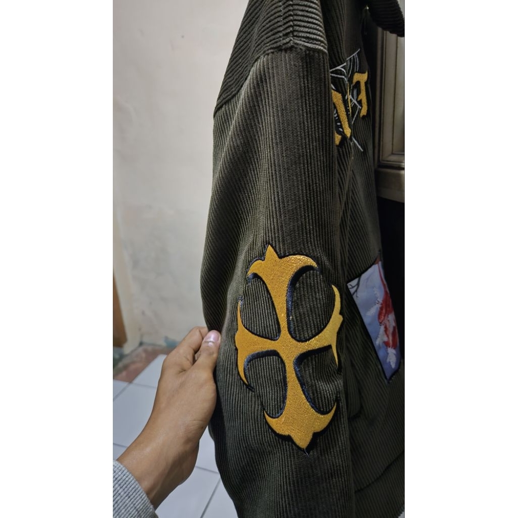 jaket vintage bahan corduroy