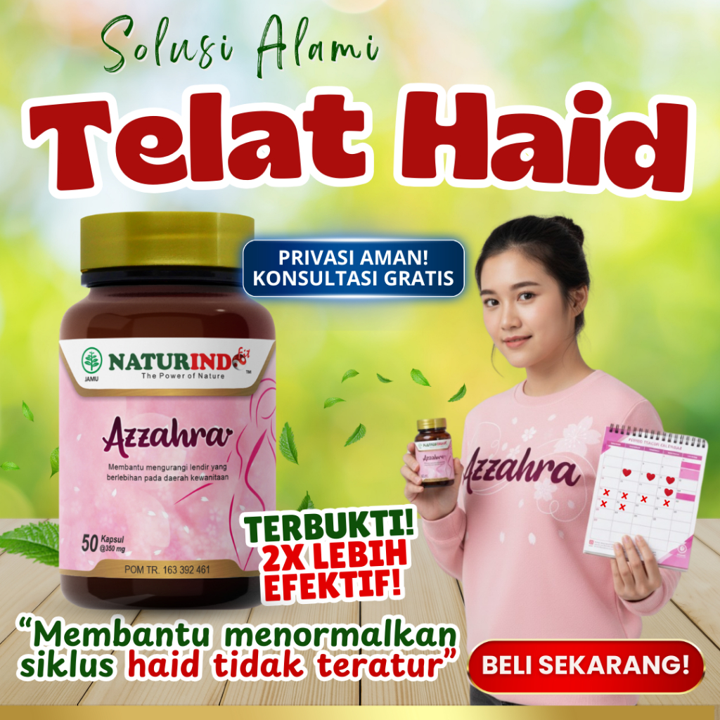 Obat Telat Datang Bulan Pelancar Haid Azzahra Alami Karena Kb Hormonal BPOM Naturindo