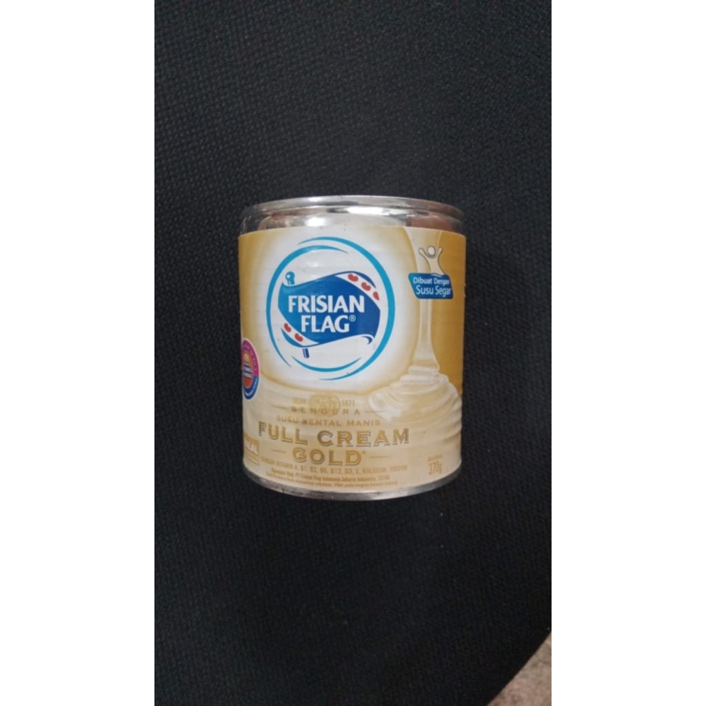 Fris flag susu bendera kaleng gold 370g satuan / susu kental manis gold 370g satuan / FF gold satuan