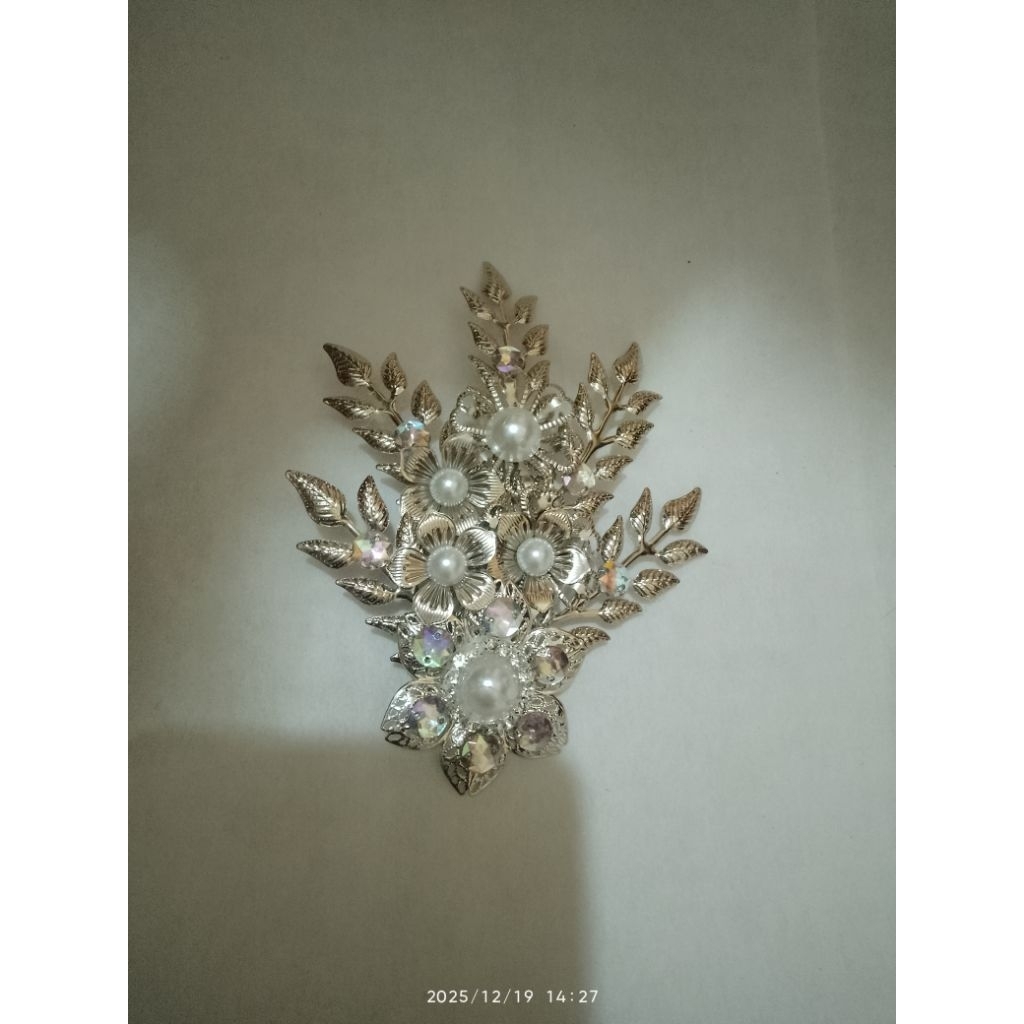 headpiece mini hijab/crown bridal