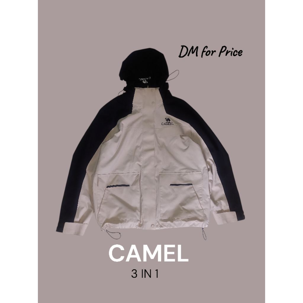 JAKET CAMEL OUTDOOR 3 IN 1 ORIGINAL
