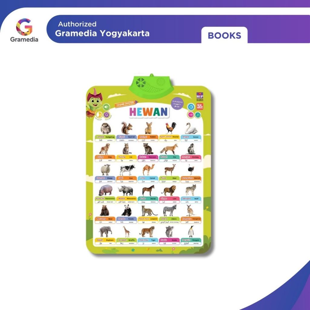 Gramedia Yogya - Sound Poster Bip Bip: Hewan