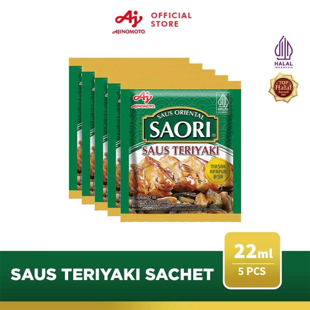 SAORI® Saus Teriyaki Oriental Sachet 22ml (5 pcs)