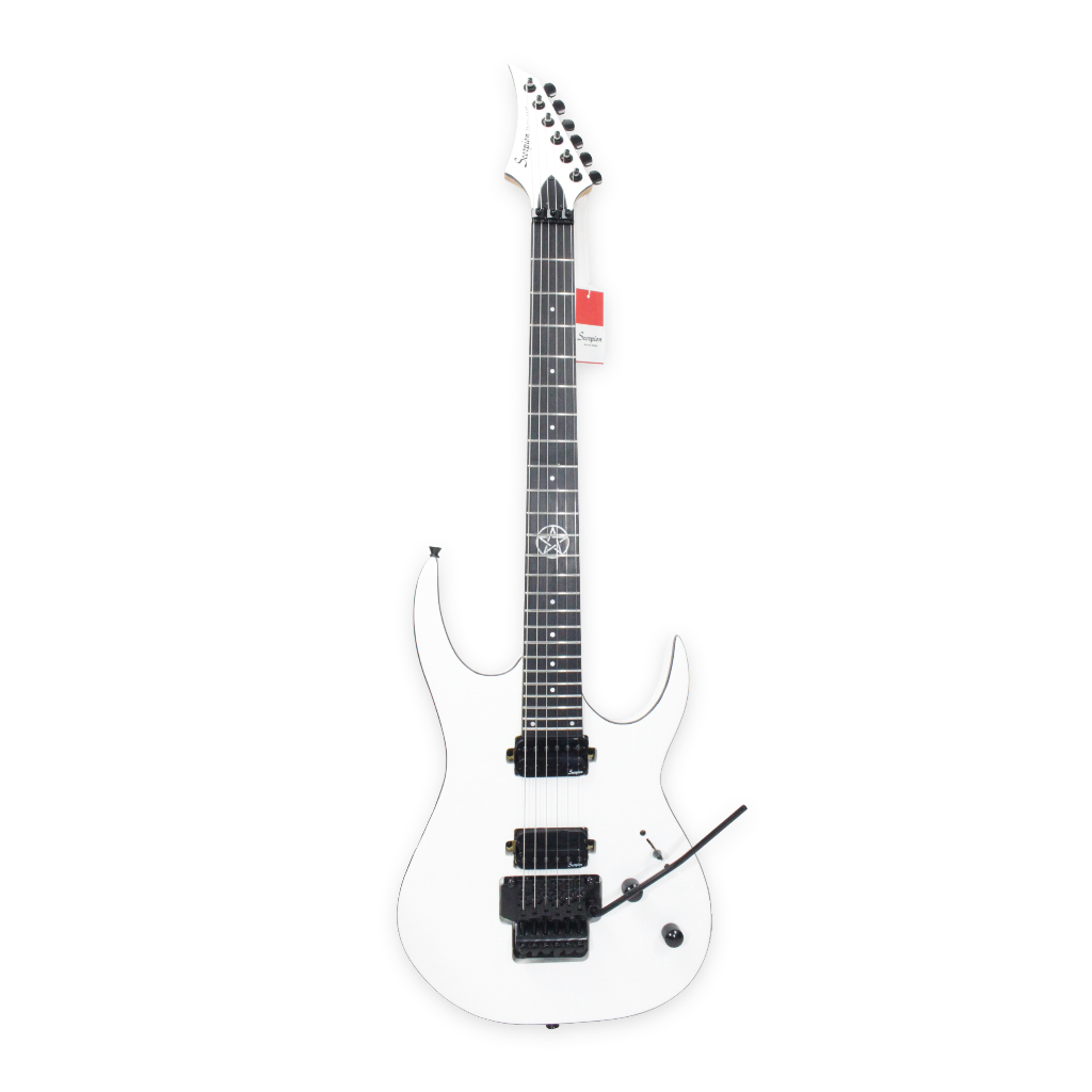 Gitar Elektrik Merk Scorpion Original Tipe SE 600 WH White / Puith Elektrik Listrik Murah Jakarta