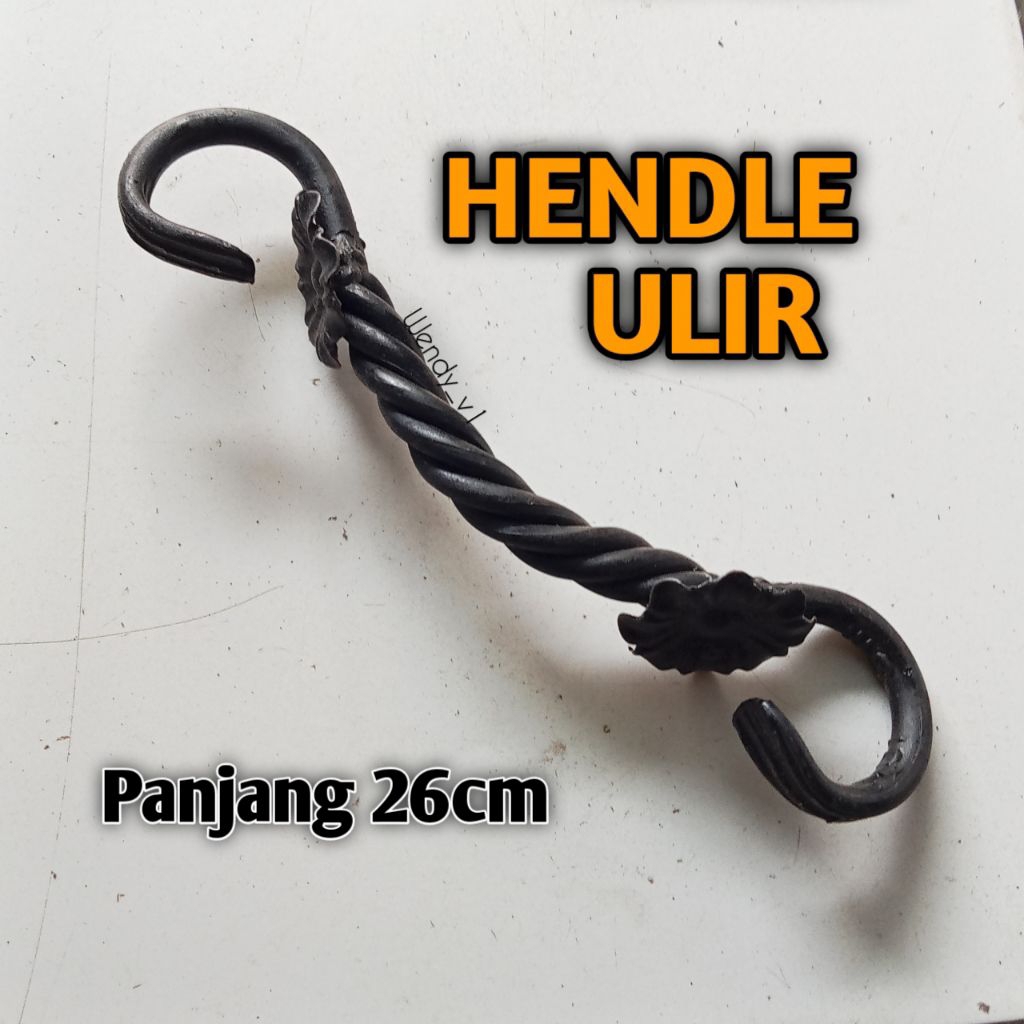 HENDEL HANDLE ULIR ORNAMEN PAGAR BESI PANJANG 26CM