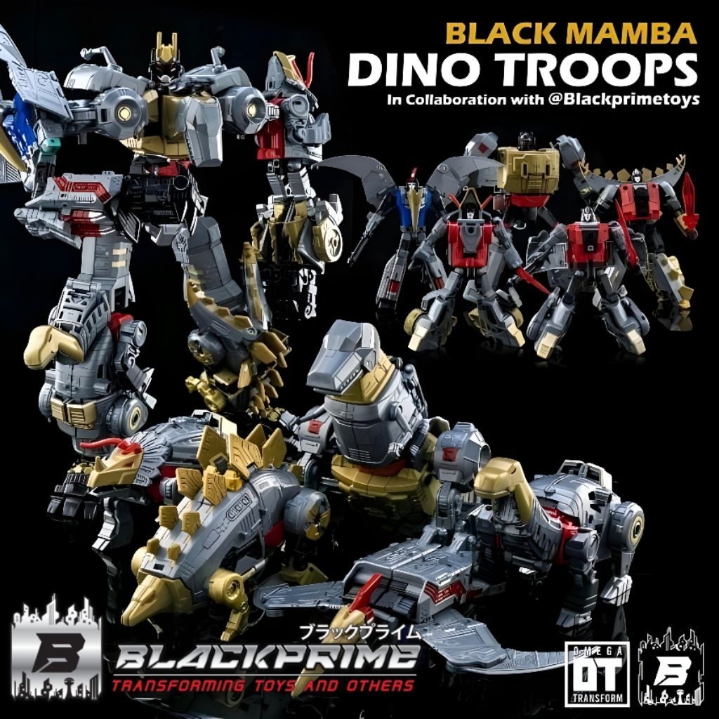 Mainan Dino TB-13B Dino Troop Transform Combiner BMB Volcanicus action figure dinosaurus
