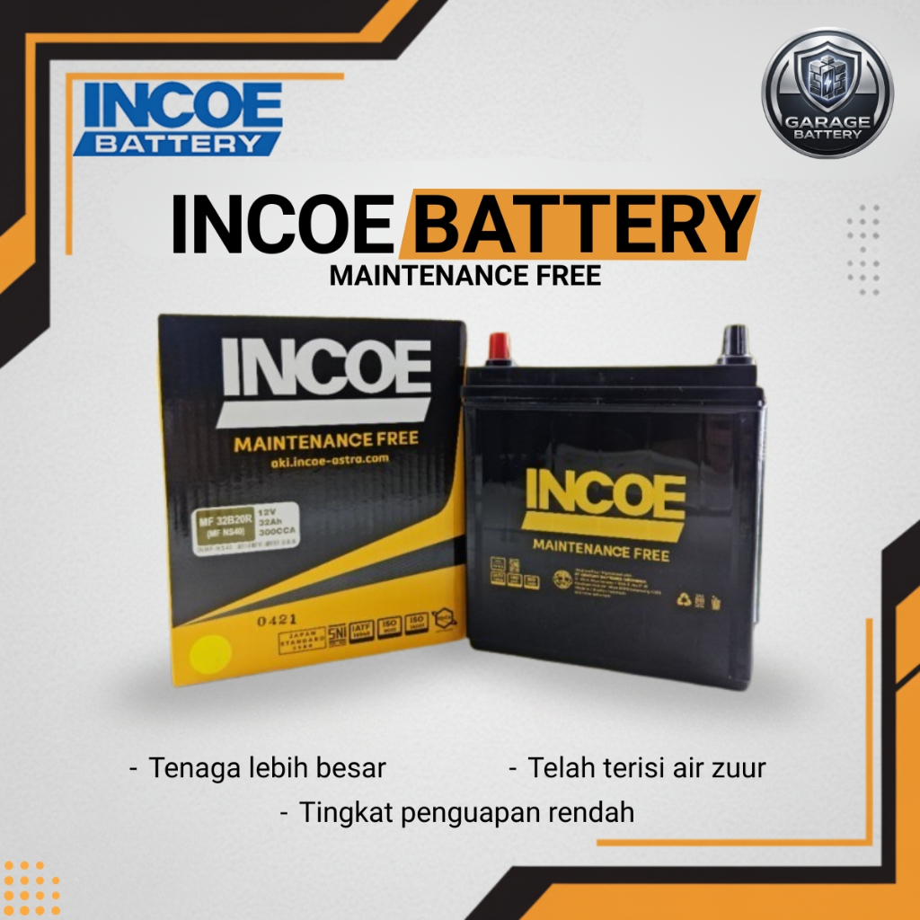 Incoe MF Aki Mobil Suzuki Katana NS40 12V / 32Ah - Aki Kering
