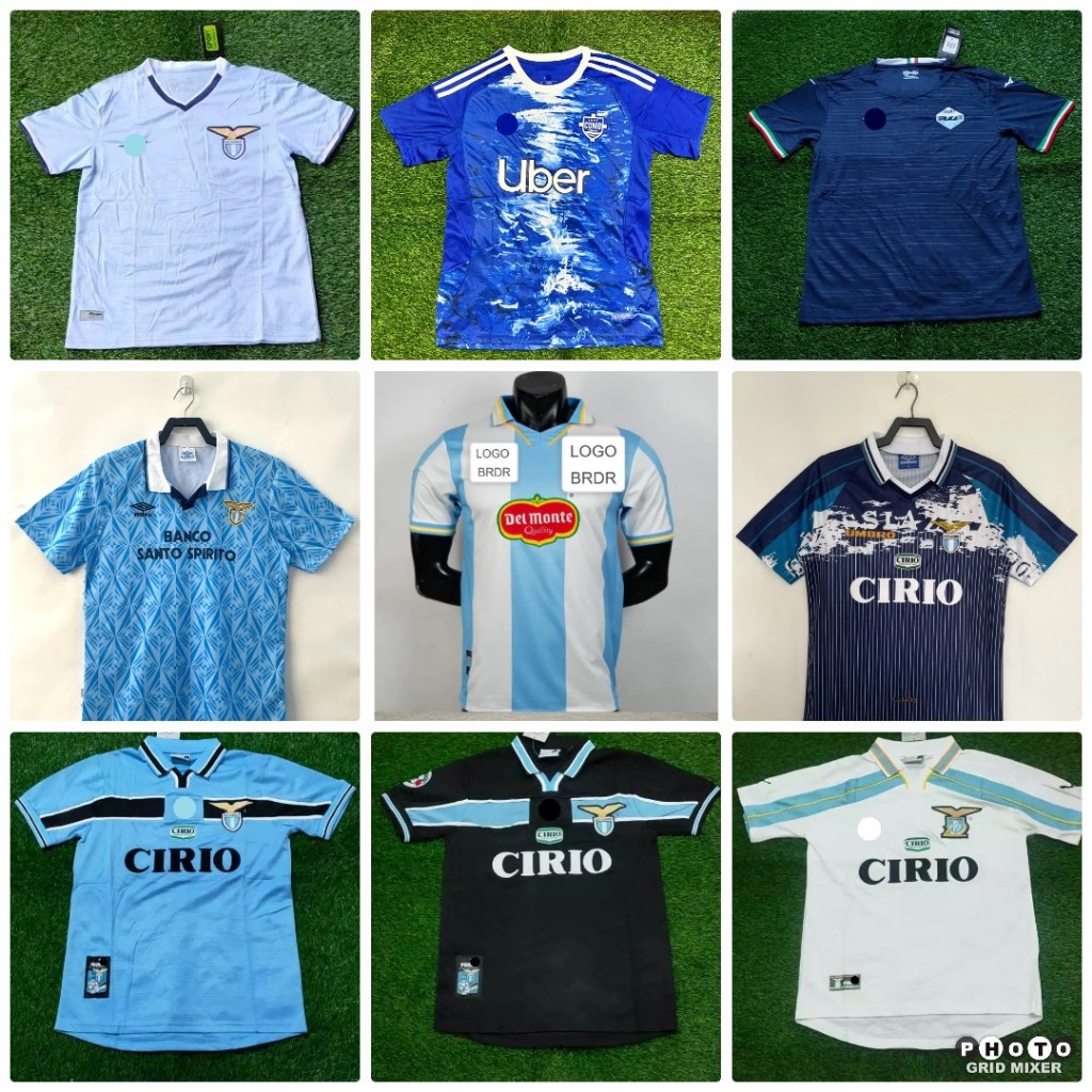 RETRO LAZIO HOME AWAY 3RD RETRO JERSEY BAJU BOLA KLASIK 1995 - 2001 2023/2024 2025/2026 GRADE ORI IM