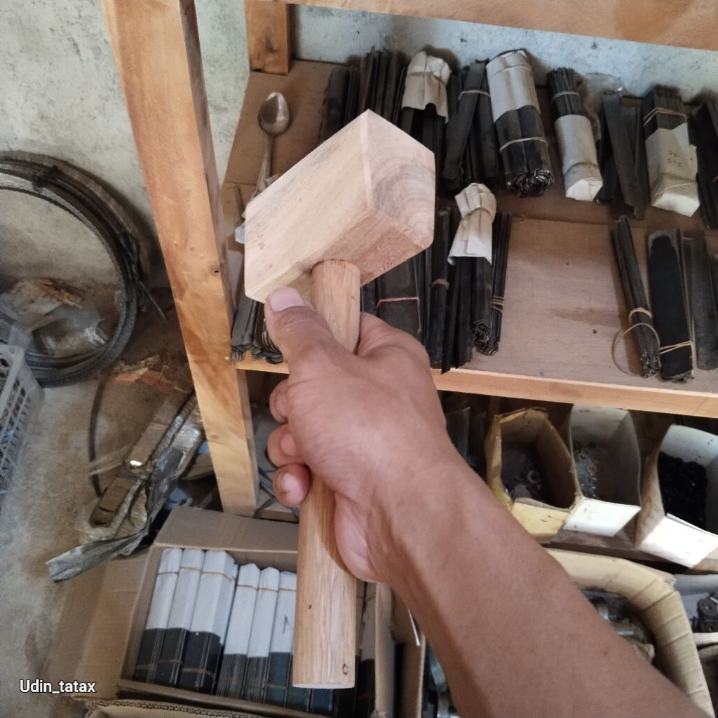 -+500g berat palu kayu model kotak palu ukir palu geprek palu pengetok jengkol palu es batu & kebutu