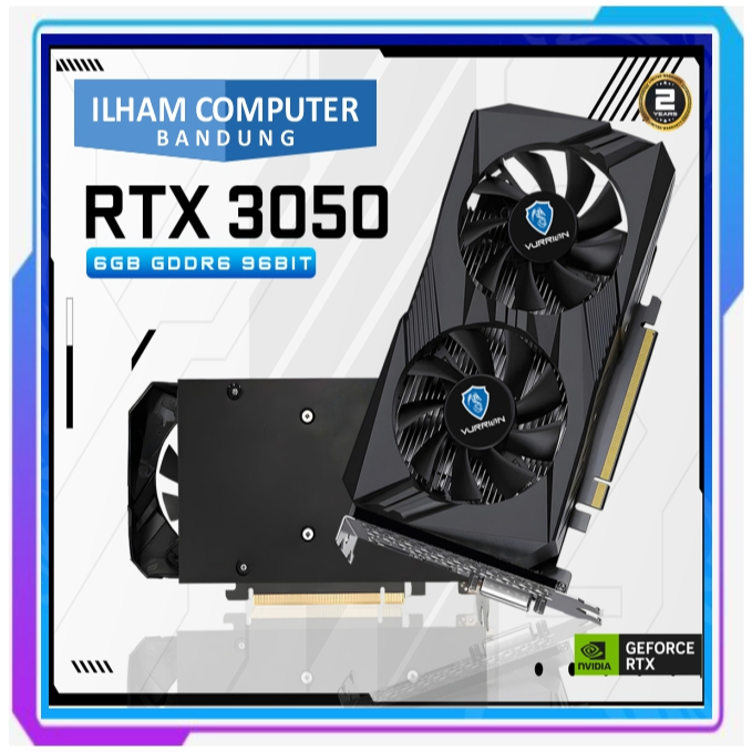 VGA Vurrion Geforce RTX 3050 6GB GDDR6 I VGA RTX3050 6GB