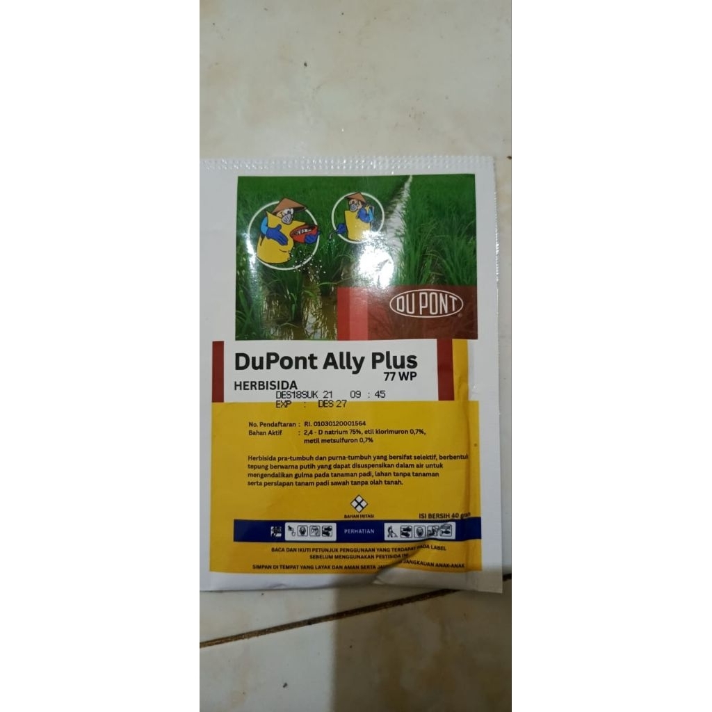 HERBISIDA DUPONT ALLY PLUS 77 WP 40 gram