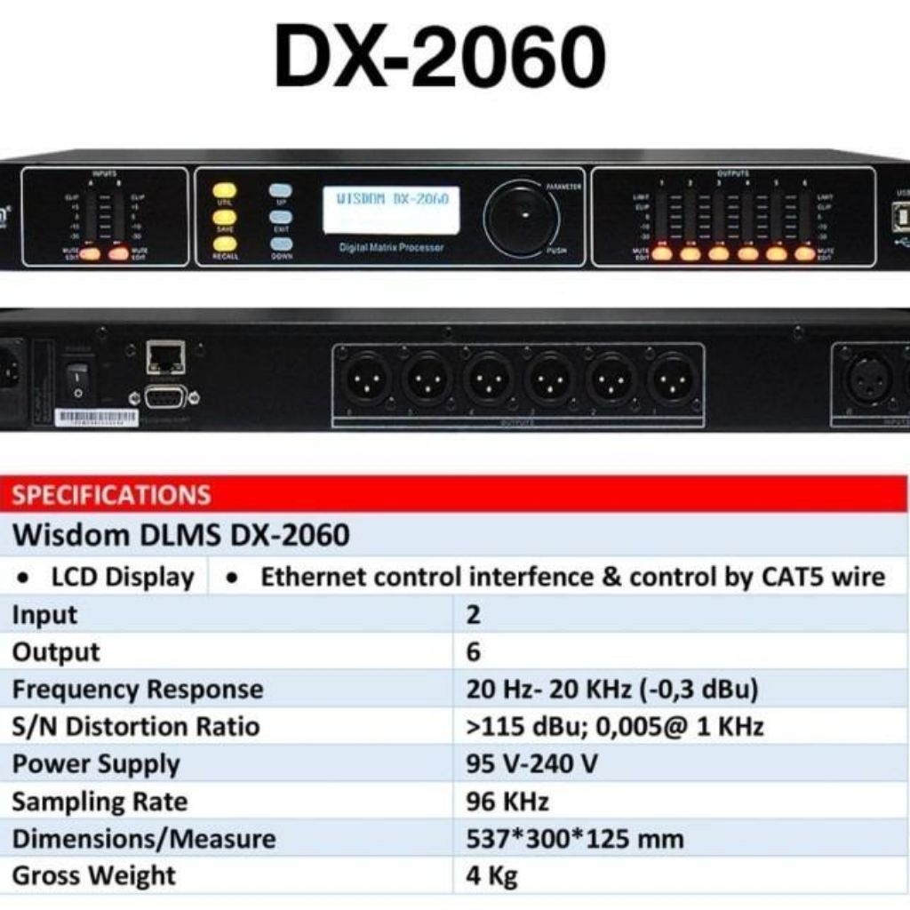 Management System Wisdom DX 2060 Managament Speaker DLMS Speaker