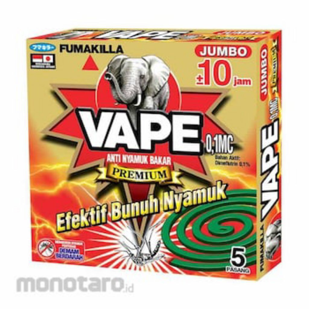 Fumakilla Vape Obat Nyamuk Bakar  (5 Pasang)