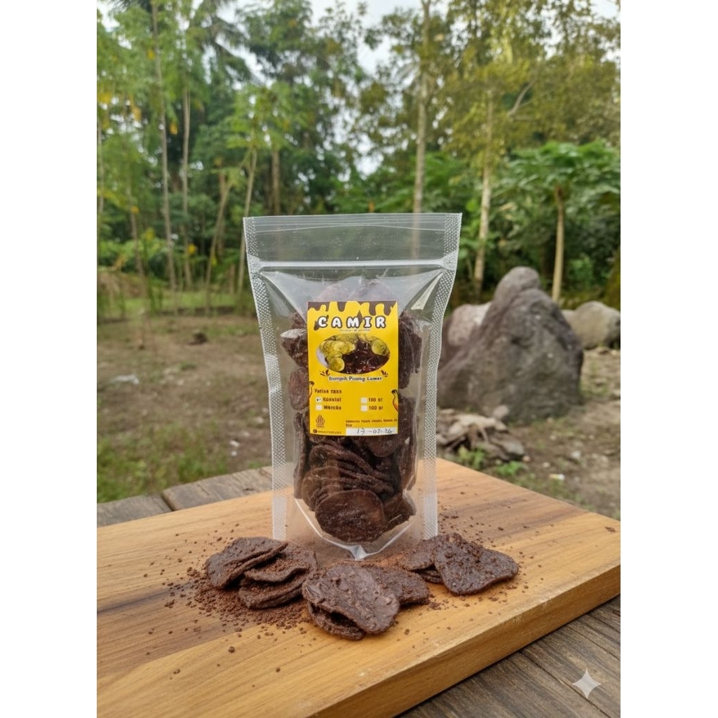 KERIPIK PISANG COKELAT LUMER 100gram