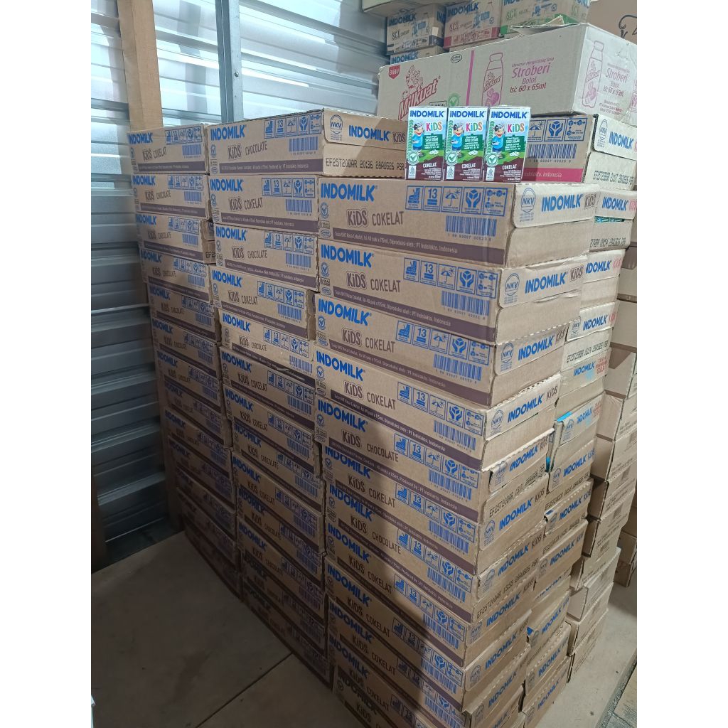 SUSU INDOMILK COKLAT KOTAK KEMASAN (115ml) READY BANYAK  SIAP KIRIM