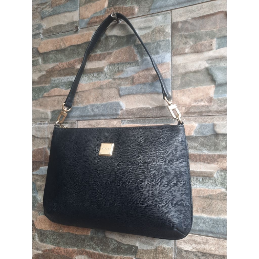 Shoulder Hitam Sisley - Tas Branded Original