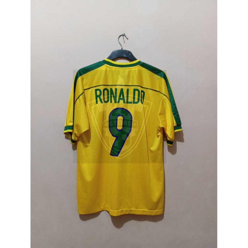 Jersey Brazil Vintage Retro Ronaldo 1998