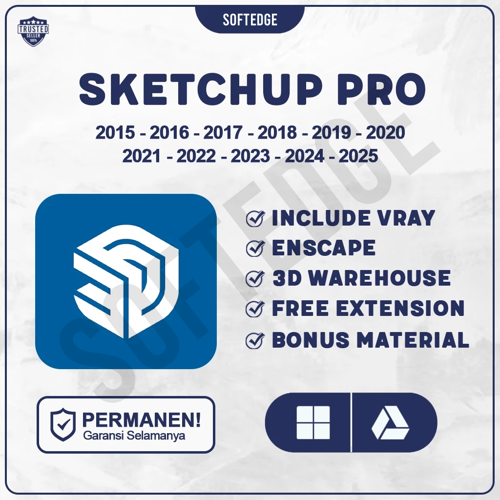 Sketchup Pro 2026 + Vray + Enscape Full Version Original Lifetime + Panduan Instalasi (WIN & MAC)