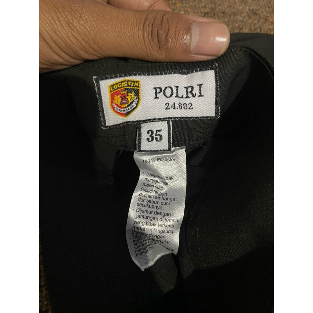 CELANA PDL POLRI TERBARU KODE 24.892 ASLI JATAH POLRI BAHAN DRILL HALUS