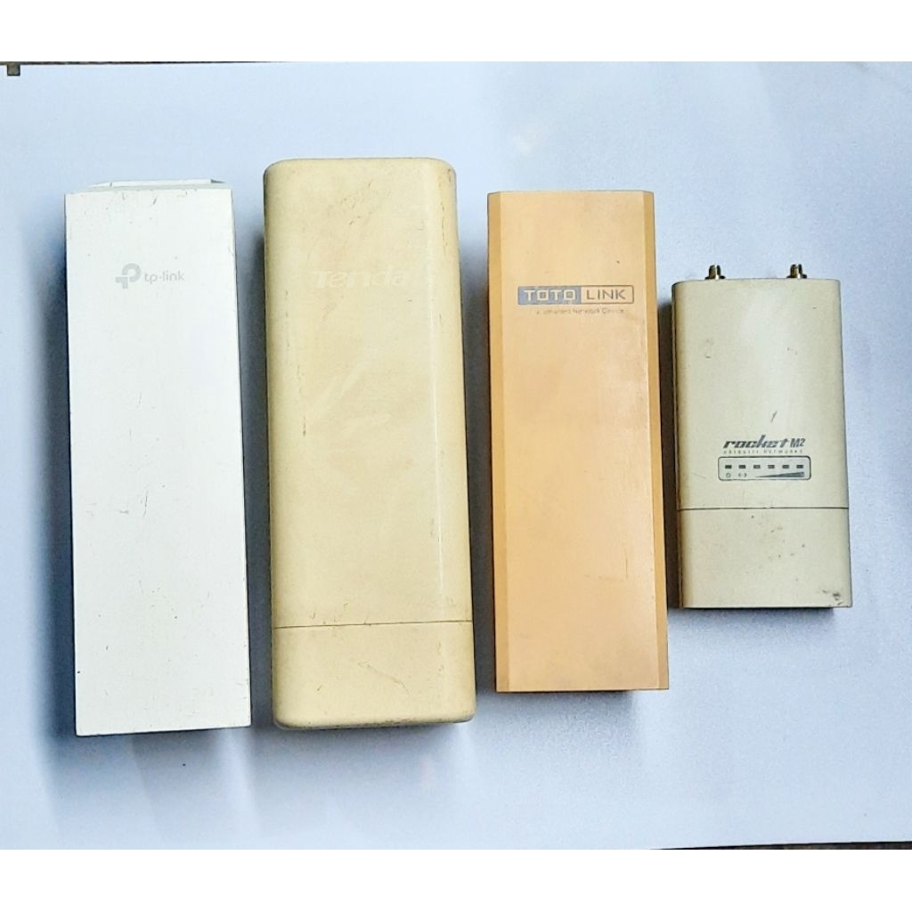 MODEM ROUTER TOTO LINK OUTDOR CP350, CPE220,CPE 210, TENDA 03, ROCKET M2, minus
