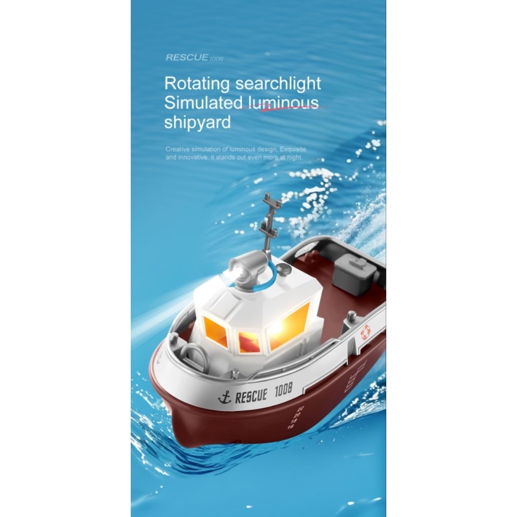 Rc mini Tugboat kapal Remote control
