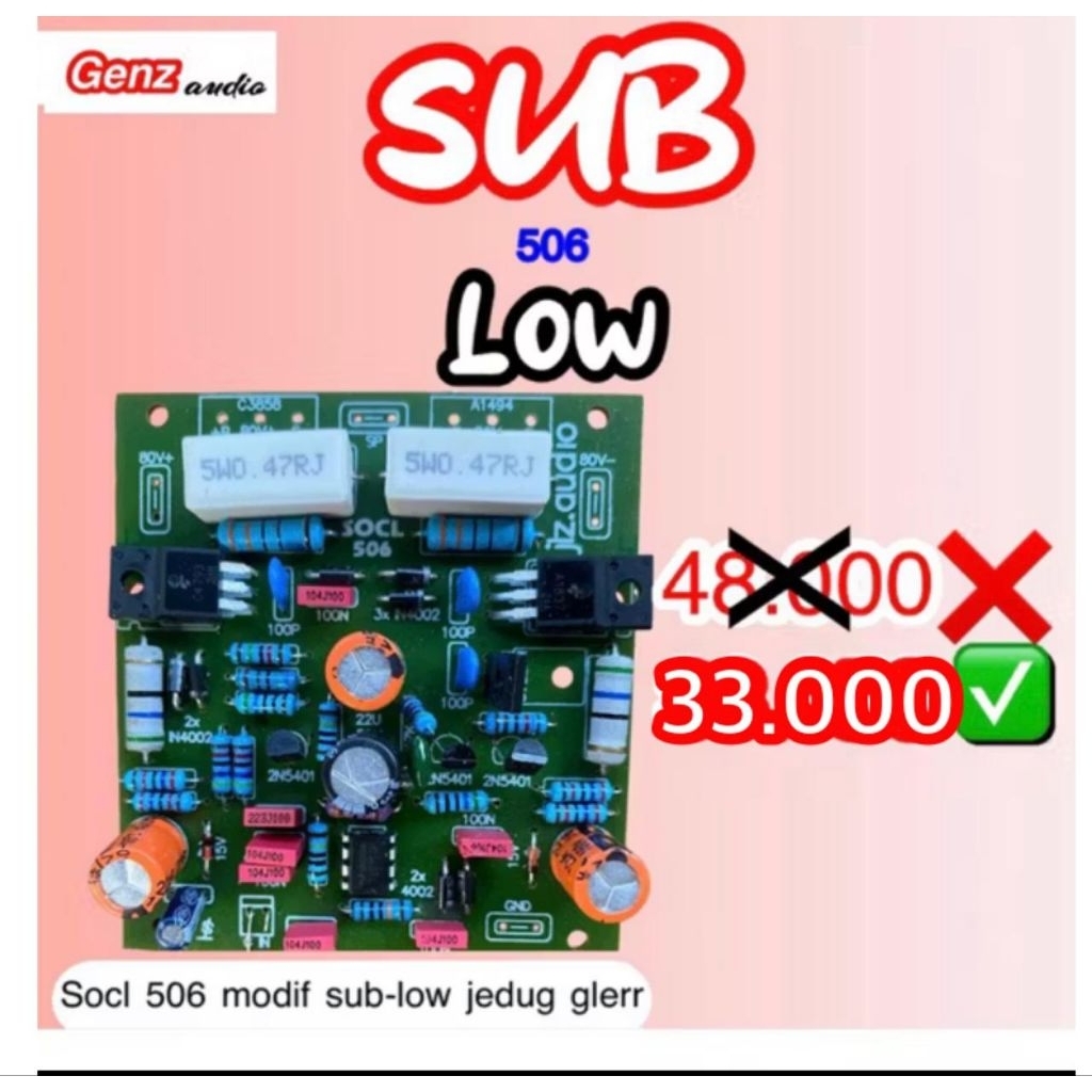 kit driver SOCL 506 modif sub-low jedug glerr