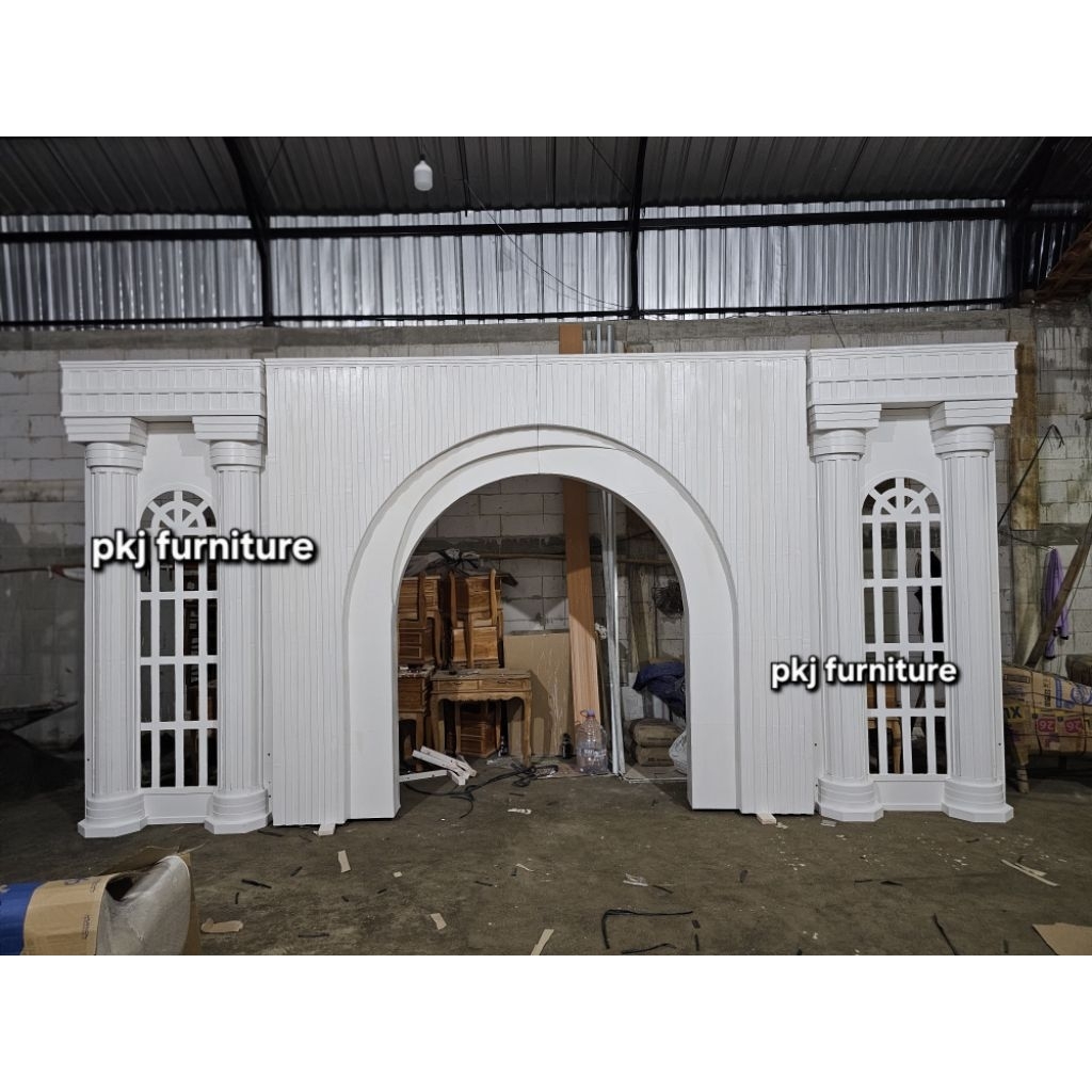 backdrop pelaminan / backdrop dekorasi / perlengkapan wedding