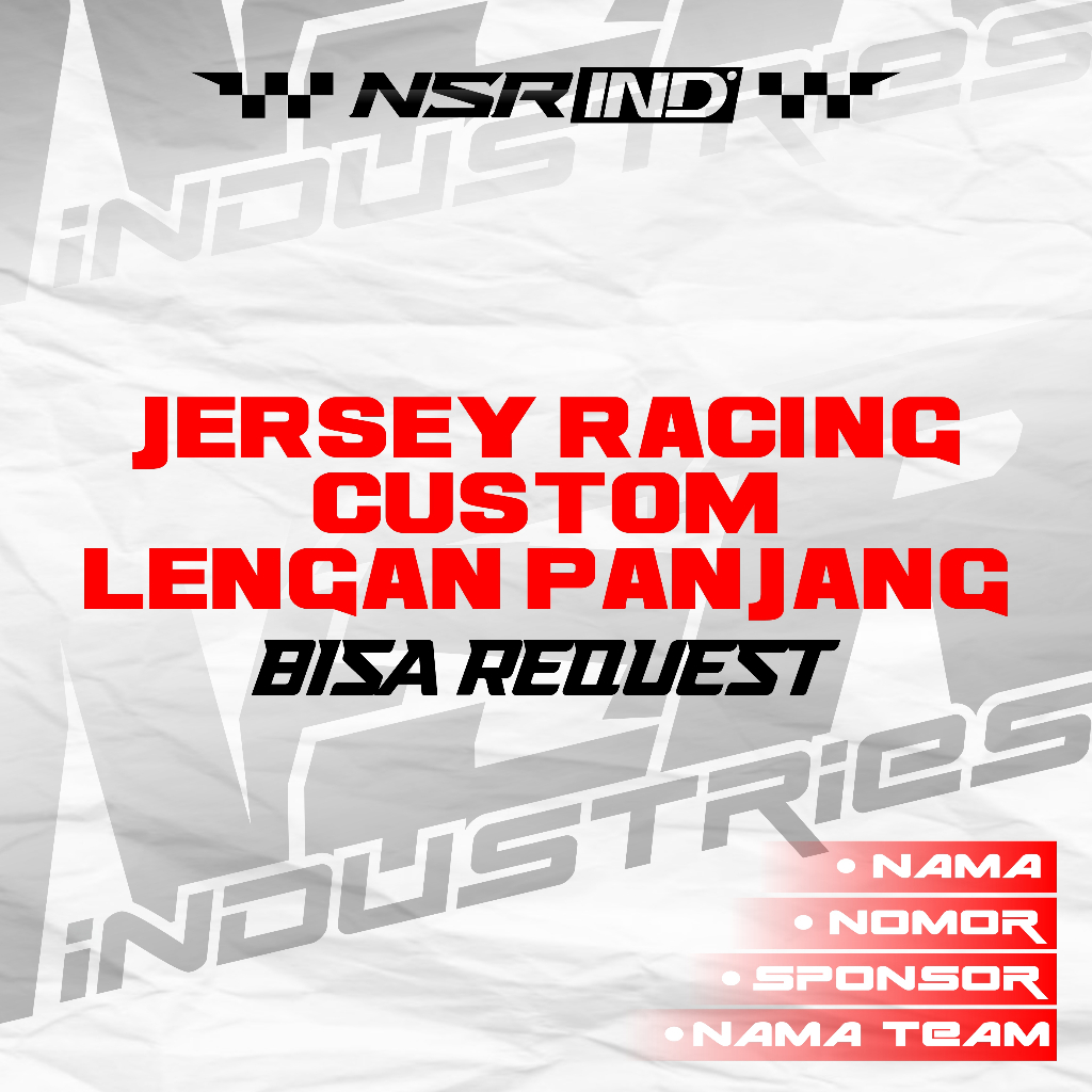Jersey Racing Custom Lengan PANJANG