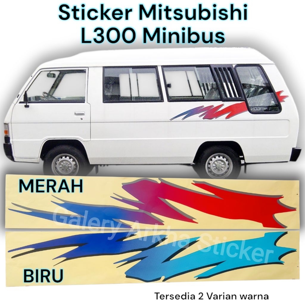 Mitsubishi L300 Minibus Stiker STARWAGON | List Body Stiker GLX VAN