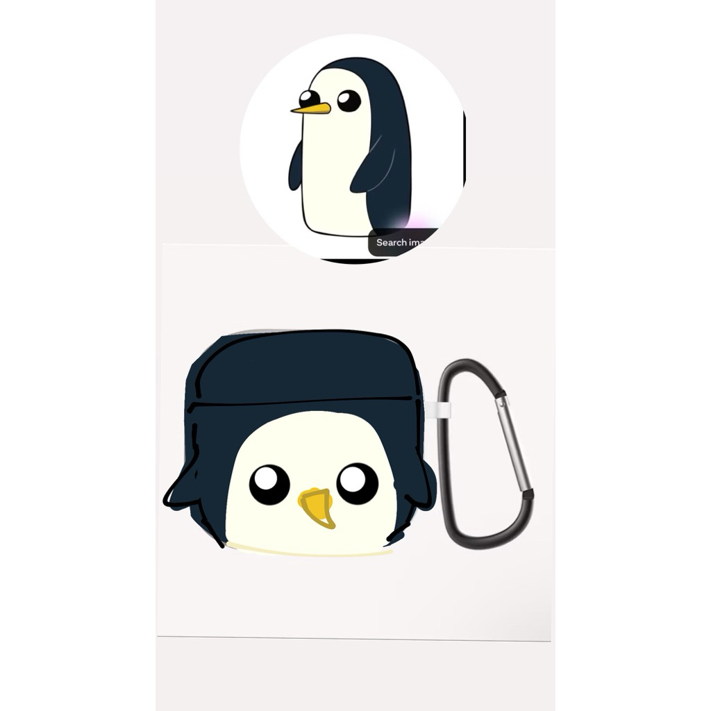 Custom Gunter Adventure Time Airpods gen 4 Case crochet