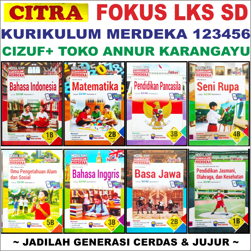 Cizuf Lks Fokus Sd 1 2 3 4 5 6 FOKUS Citra Kelas 1 2 3 4 5 6 Modul FOKUS CITRA Kurikulum Merdeka Soa